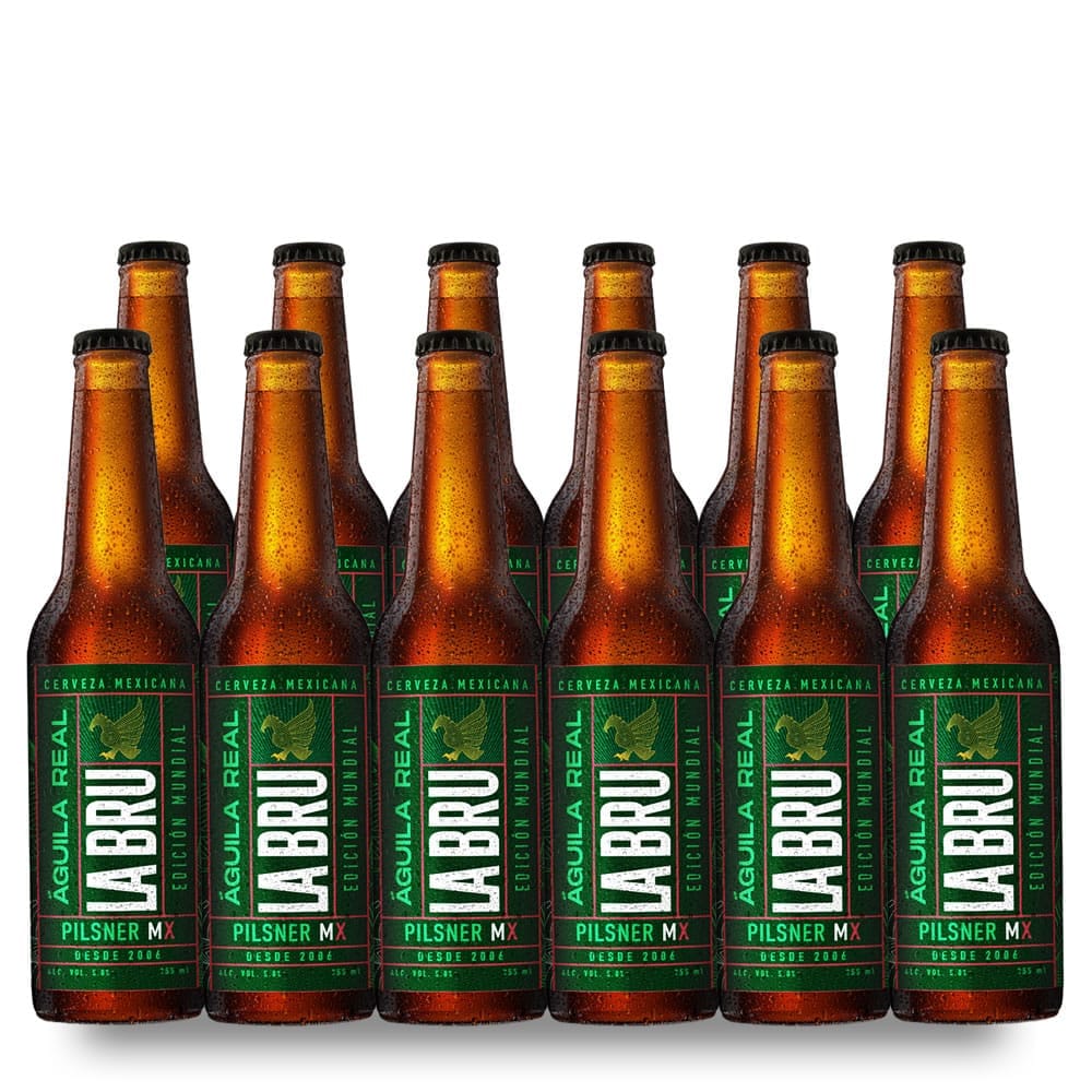Cerveza La Bru Águila Real 12 Pack